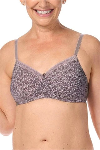 Liz Voorgevormde Beha Zonder Beugel - mauve / multi - 45052 