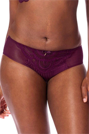 Karolina Slip - dark berry/sand-45057 